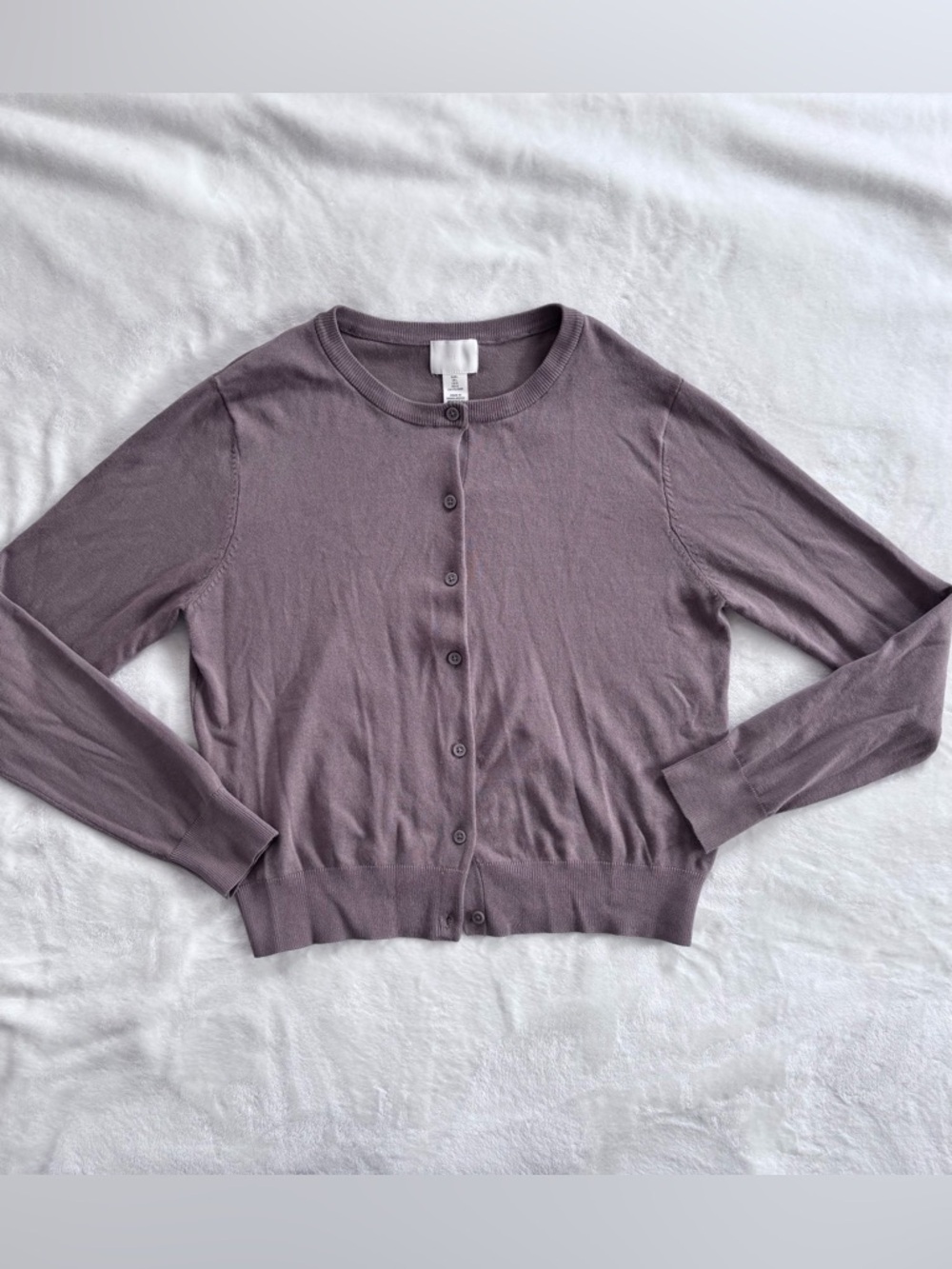 H&M fine knit cardigan in light brown
